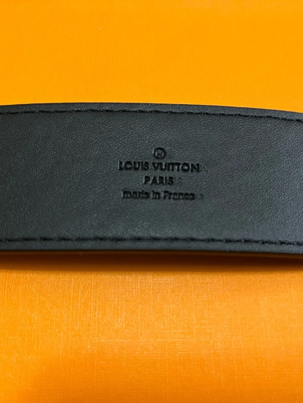 Louis Vuitton Black Monogram Canvas Belt with Black LV Buckle - Picture 4 of 5